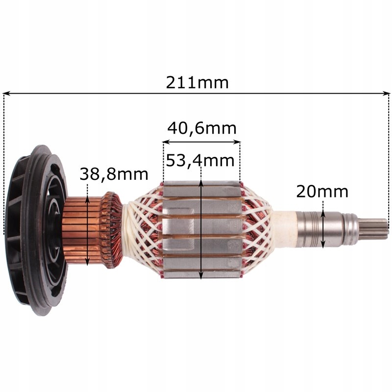 Wirnik do Bosch GBH 11 DE GSH 11 E GSH 10 E DD 510 Rodzaj wirnik