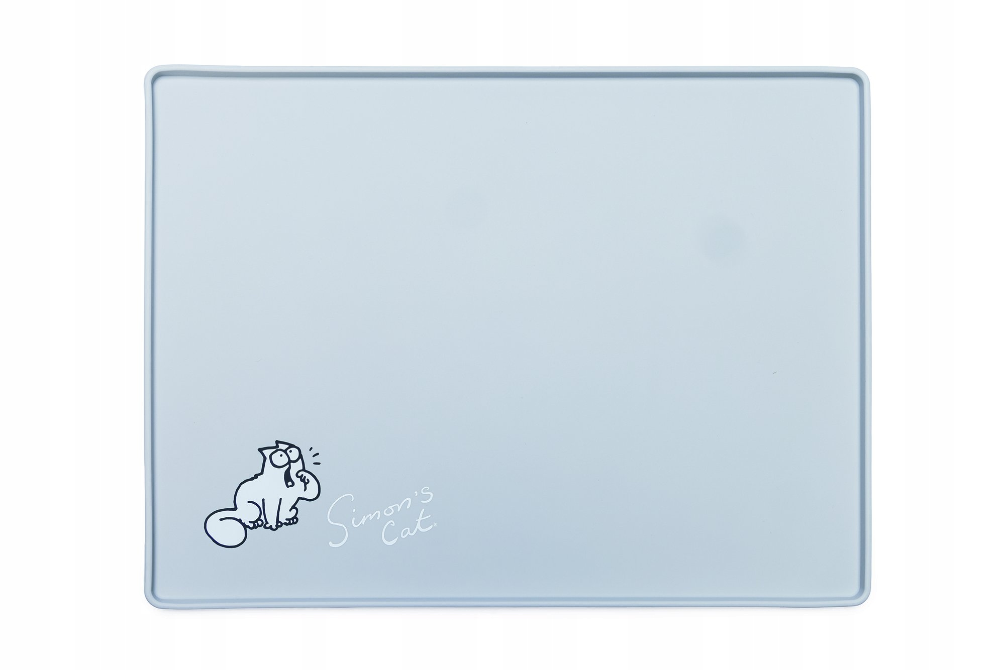 Levně Karlie Simon's Cat Podložka pod misku pro kočky světle šedá 40x30x1cm