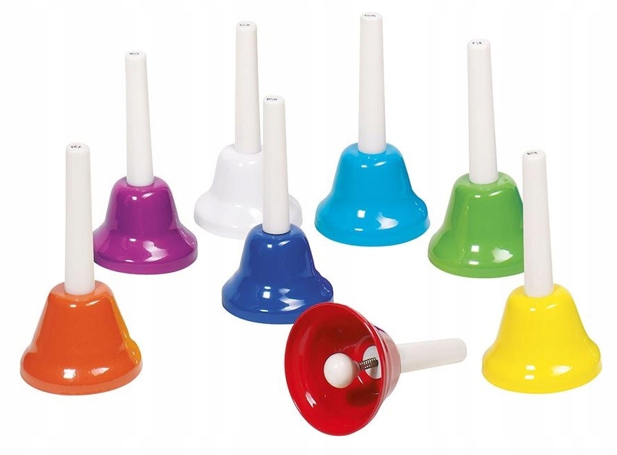 Zestaw Muzyczne Dzwonki kolorowe dla dzieci Goki Metalowe 8szt