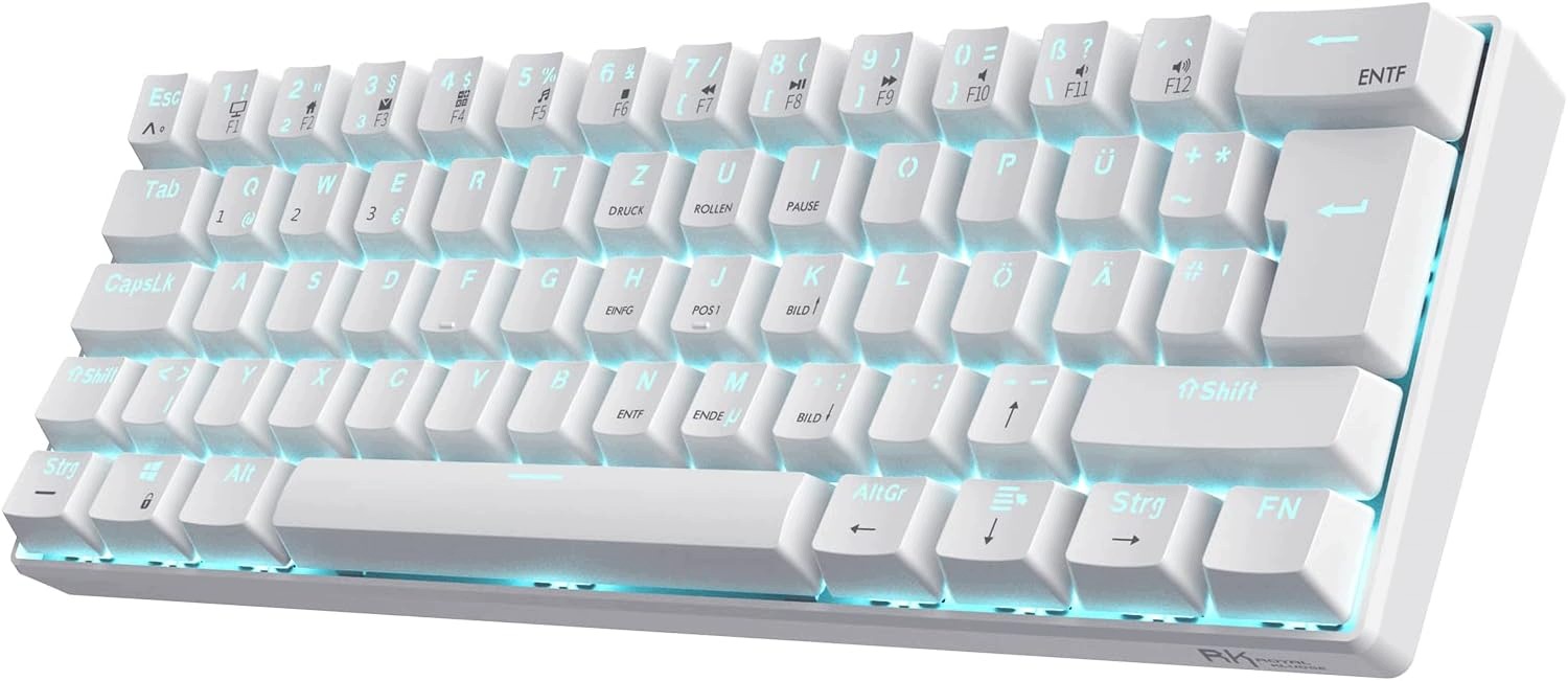 Rk Royal Kludge RK61 mechanická klávesnice 60% Rgb Bt 2.4G Usb-c
