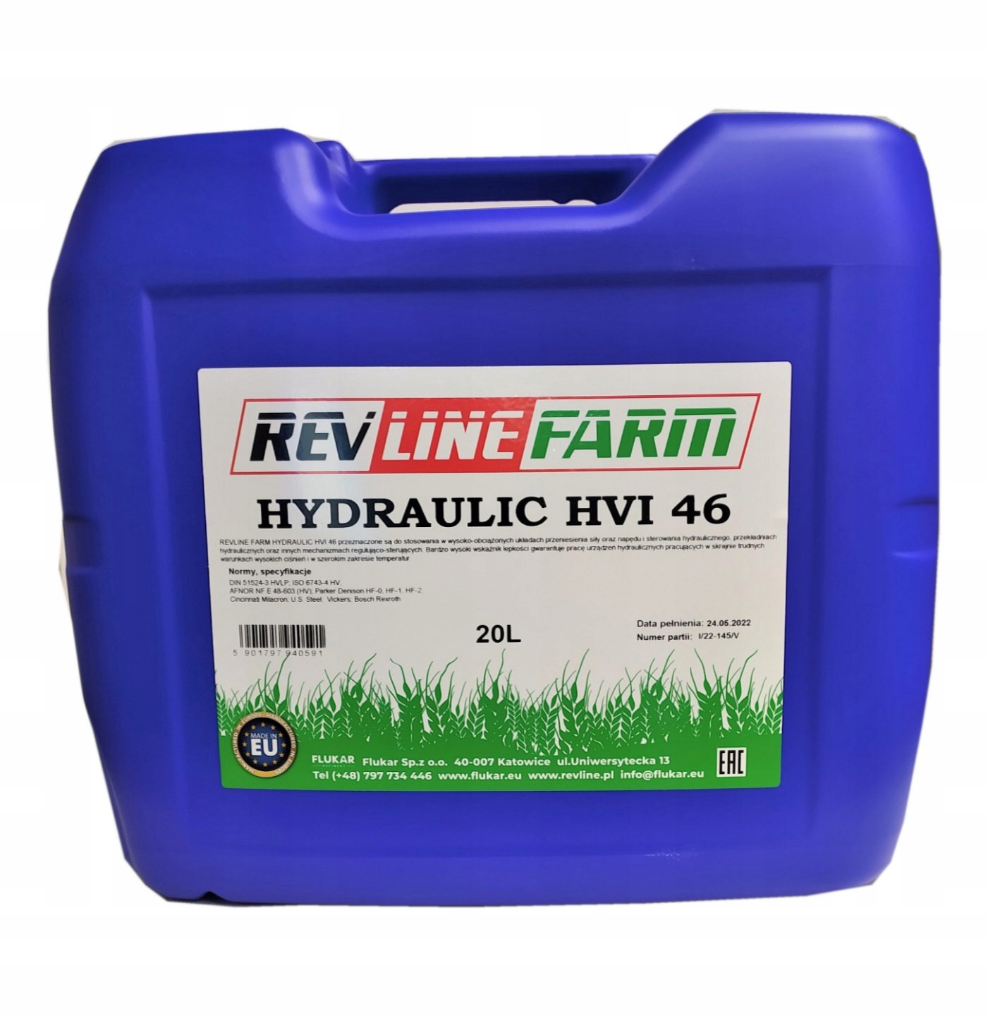 REVLINE FARM HYDRAULIC HVI 46 20L.