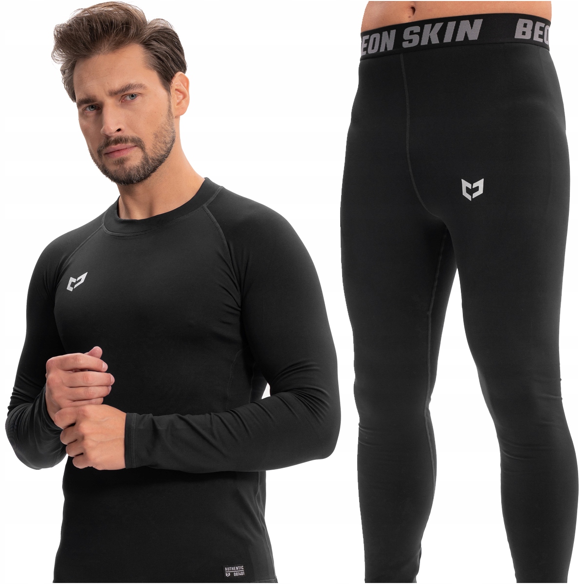 Pánské Termoaktivní Prádlo Termo Oblečení Souprava Set Na Zimu L