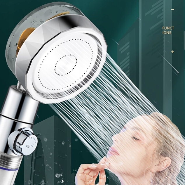 SŁUCHAWKA PRYSZNICOWA Z TURBINĄ ZŁOTA Linia SŁUCHAWKA