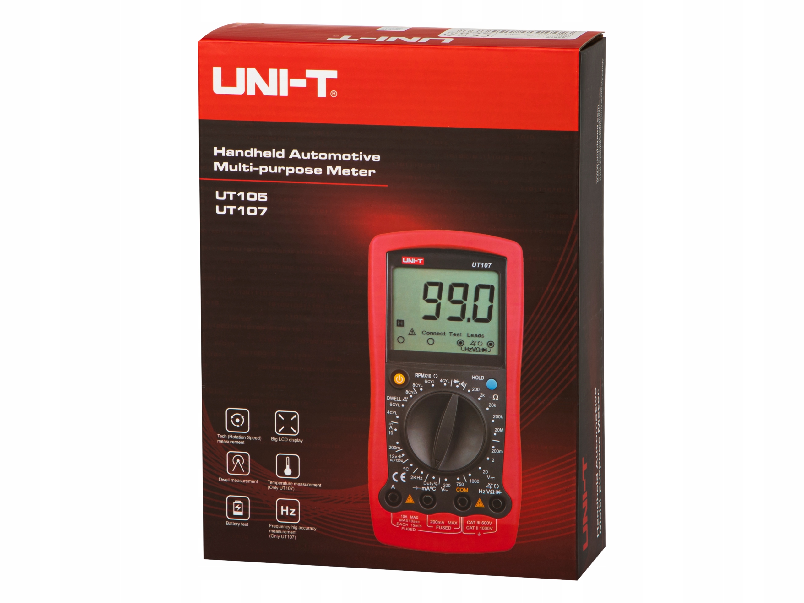 MULTIMETR MIERNIK PRĄDU CYFROWY ELEKTRYCZNY ZESTAW Model UT107