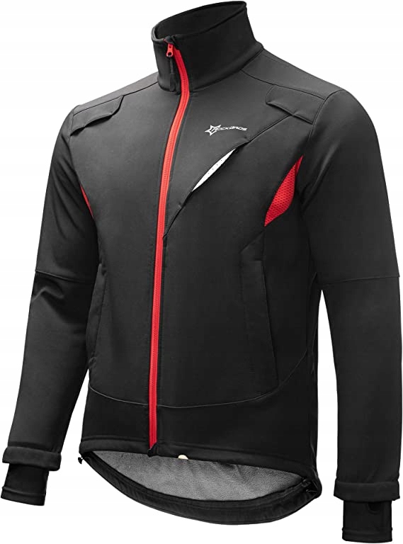 Ciepła kurtka na rower zimowa Rockbros YPW021 XL