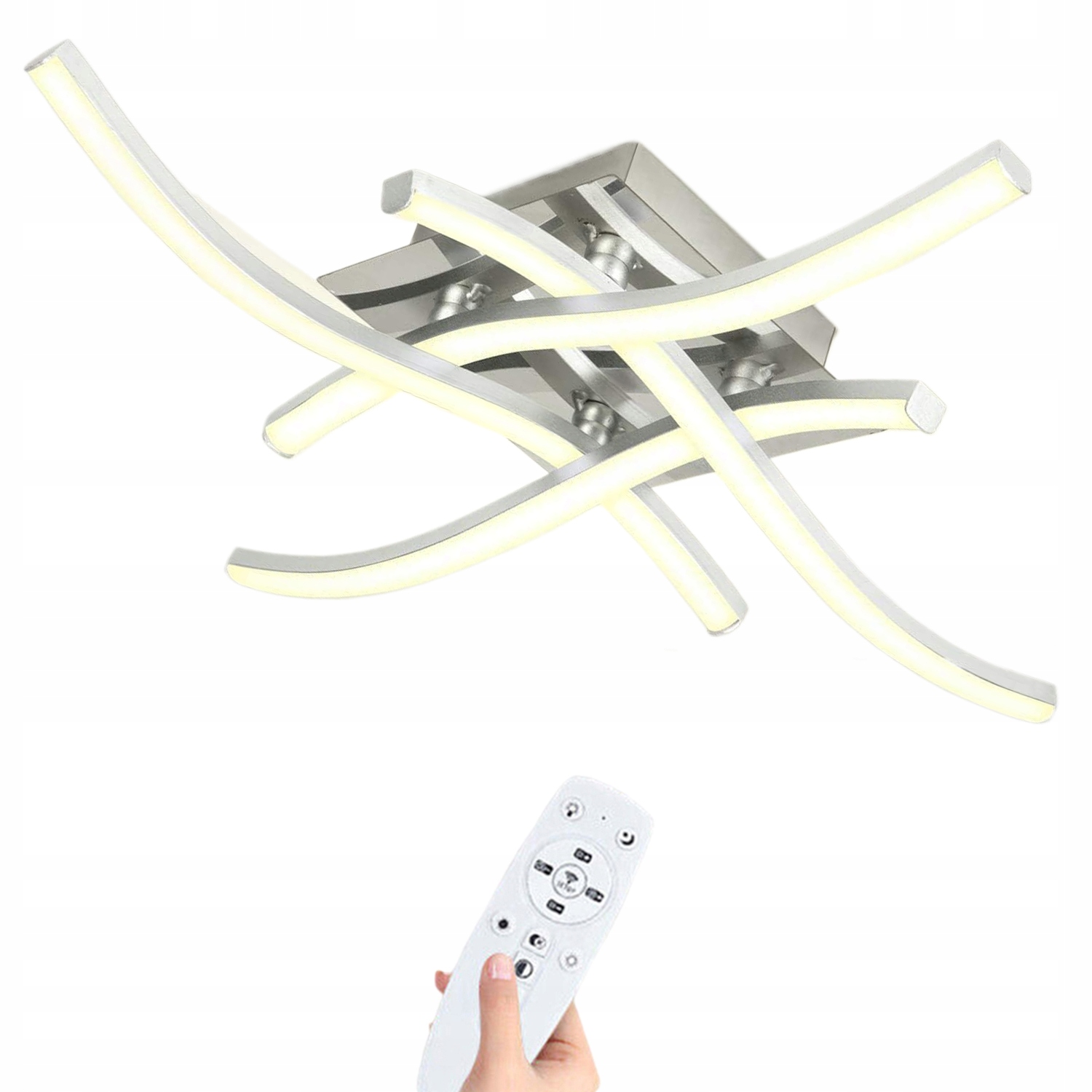 Závěsné Stropní Svítidlo Stropní Svítidlo Led Lustr 48W Stropní Svítidlo Kovová Dálkový Ovladač