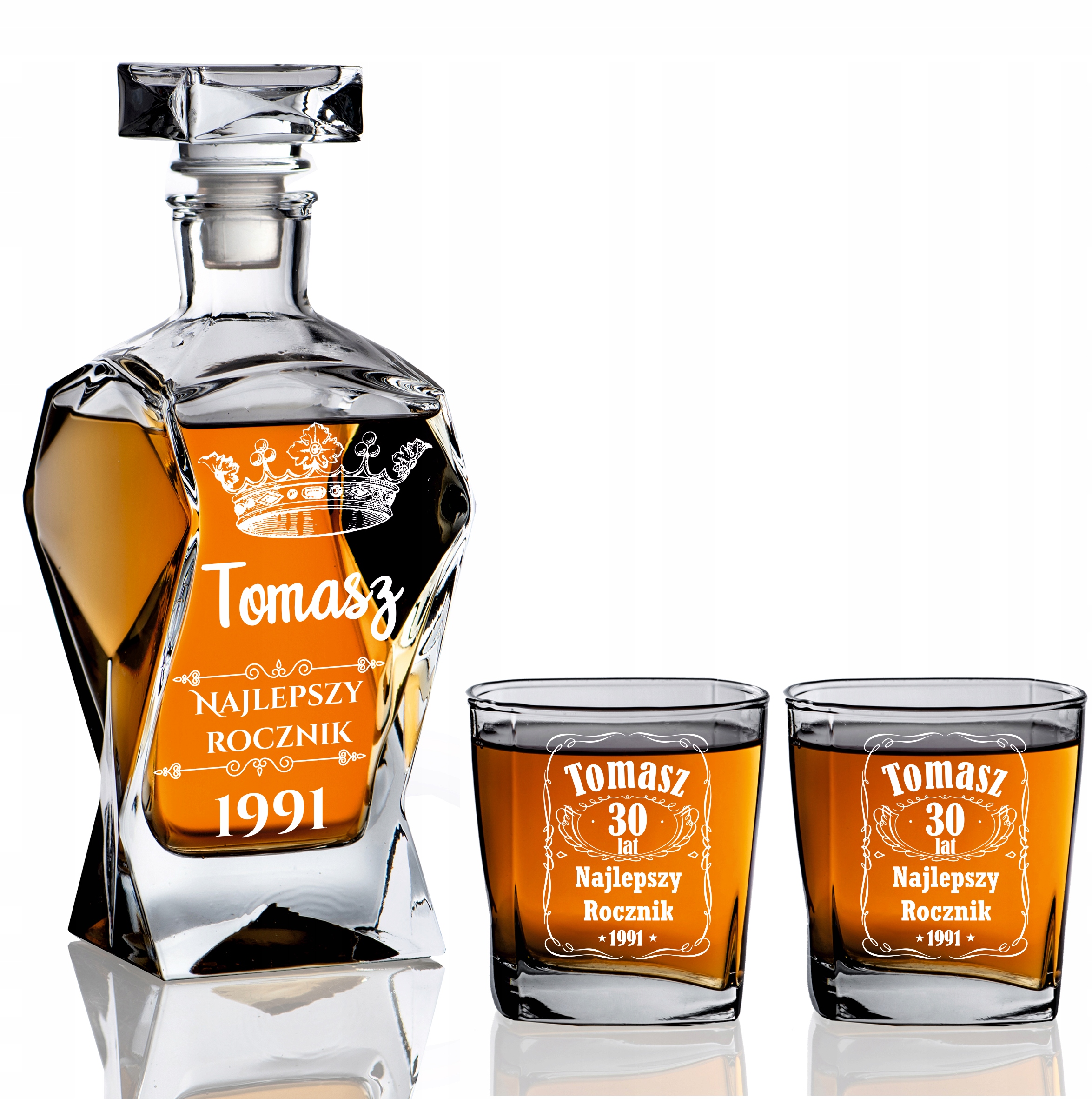 

Karafka 2 Szklanki Z Grawerem Do Whisky