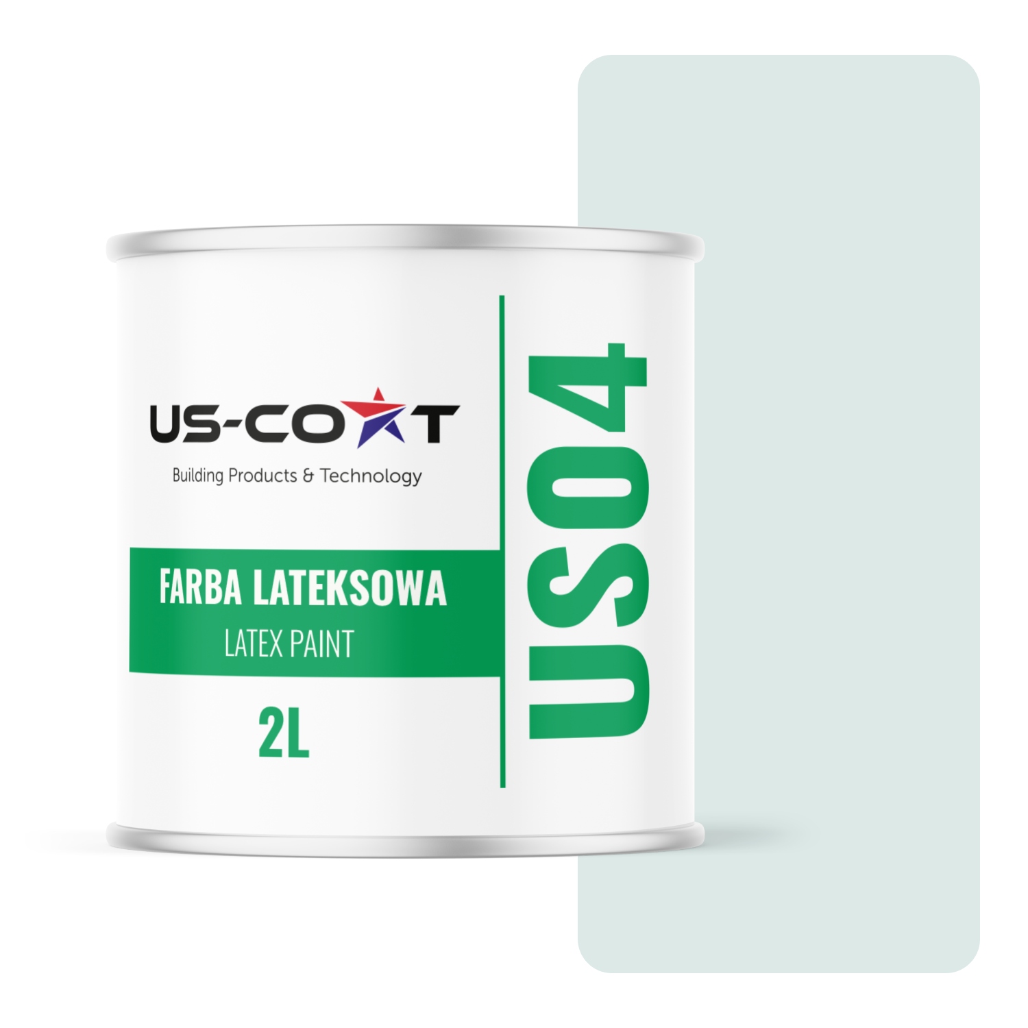 Barva Bílá, Zlomená Do Tyrkysové Barvy H1576 2L Pro Stěny