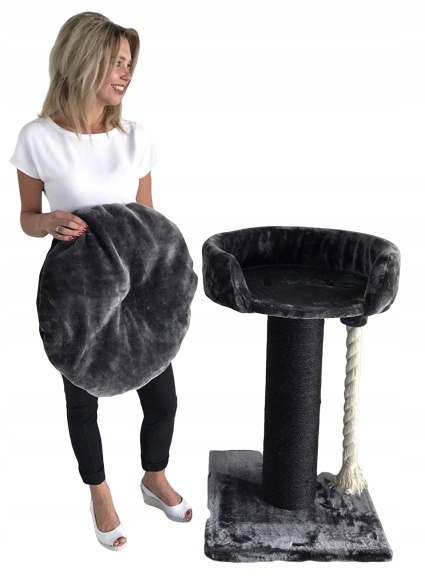 

Chartreux drapak dla kota ciemno-szary/czarny