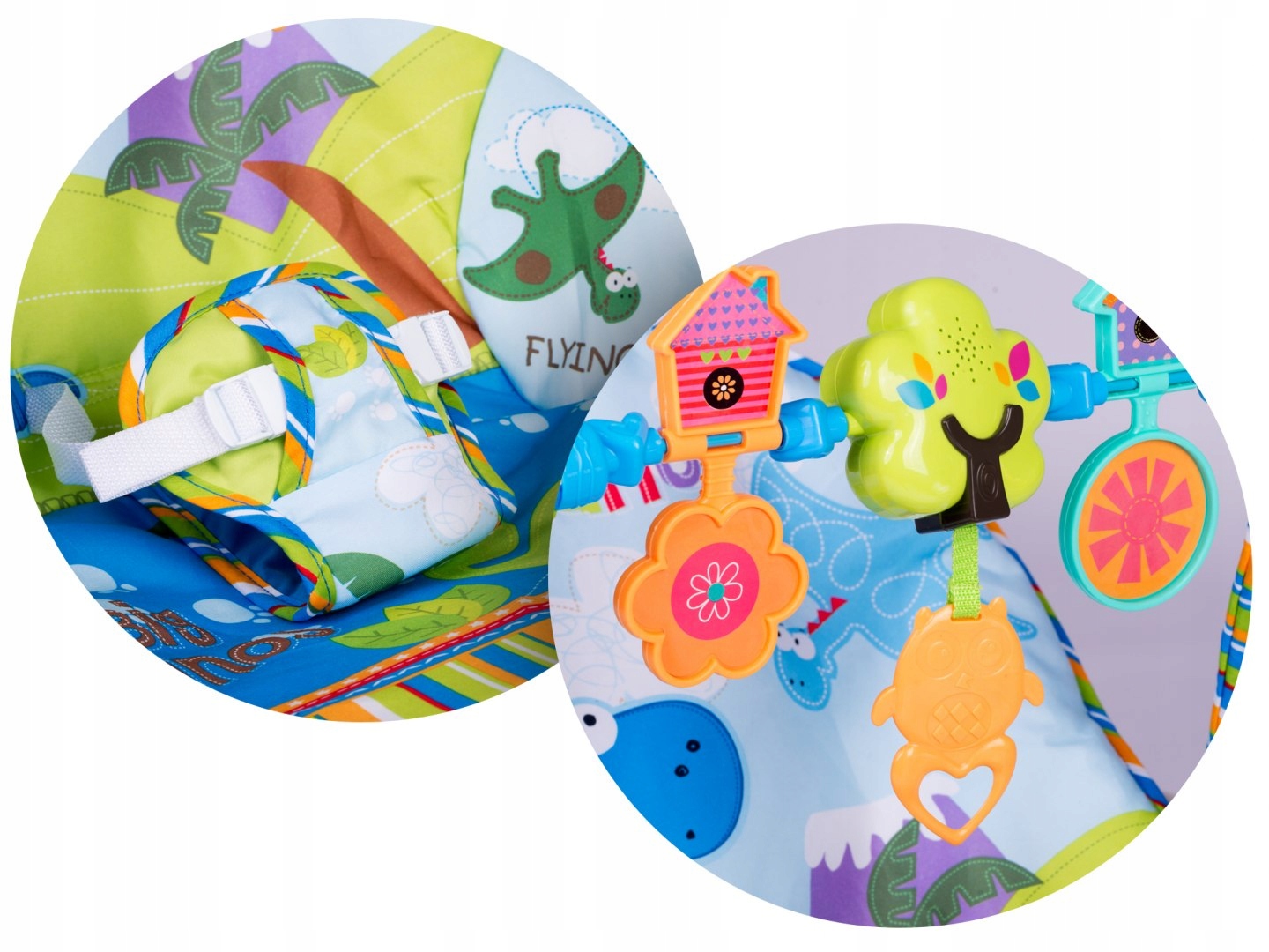 BUJACZEK LEŻACZEK 3w1 RICOKIDS 0+ WIBRACJE MUZYKA Marka RicoKids