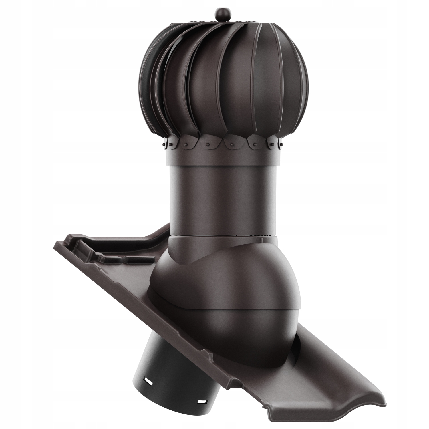 Větrací komín Otočný kulatý fi125 Roben Piemont Hnědý