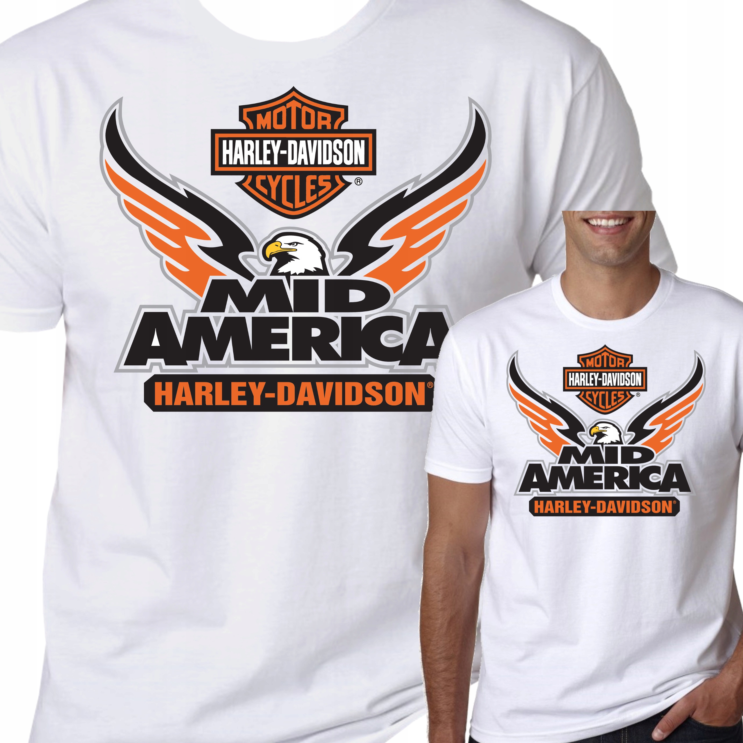 

T-Shirt Koszulka Harley Davidson Na Motor S 0397