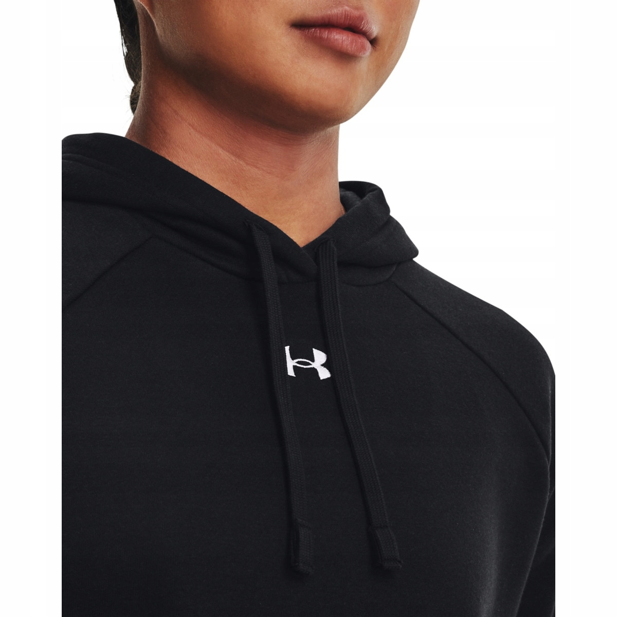 Dámská mikina s kapucí Under Armour Rival Fleece tepláková mikina černá
