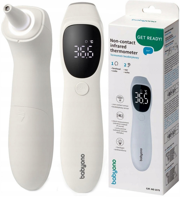 BABYONO TERMOMETR BEZDOTYKOWY ELEKTRONICZNY