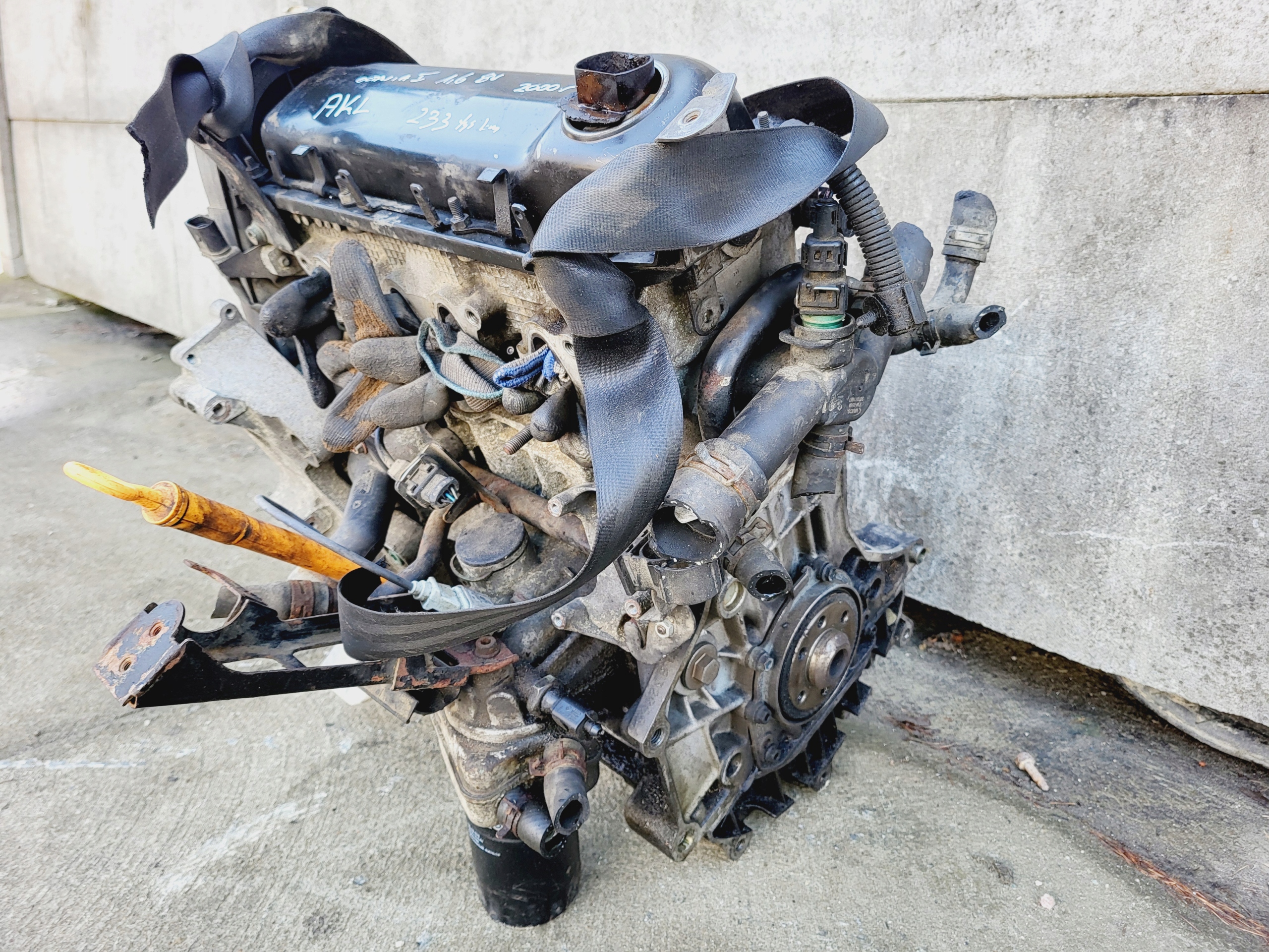 engine SKODA OCTAVIA and 1.6 8V AKL 233Tys 2000r