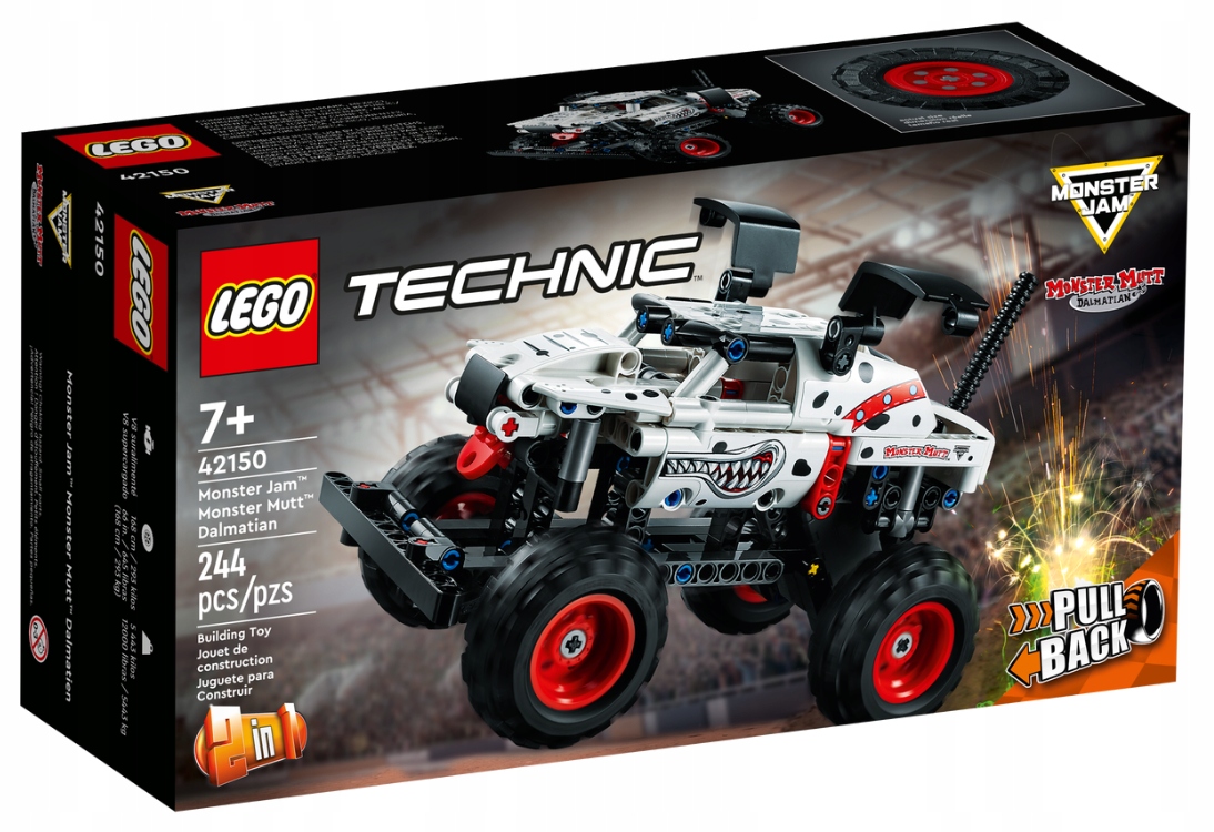 

Lego Technic 42150 Monster Jam Mutt Pull-Back 7+
