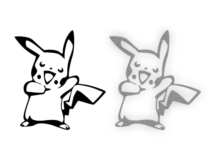 Pikachu POKEMON W03 - Naklejka na samochód na auto ODBLASKOWA