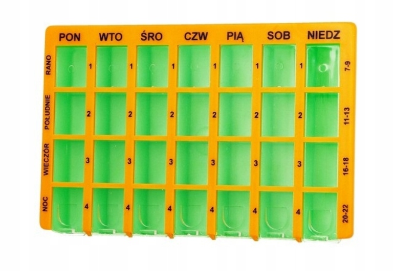 

Organizer Na Leki Tabletki Lekarstwa 7 Dni 4 Pory