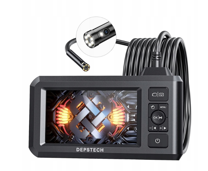 Endoskopová Kamera S Led Svetlom Depstech DS300 4.3" 1080p Kabel 5M