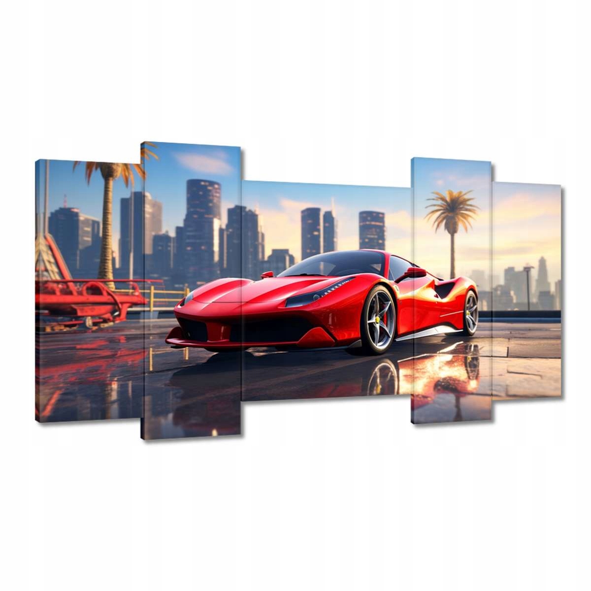 Obrazy 120x65 Červené Ferrari