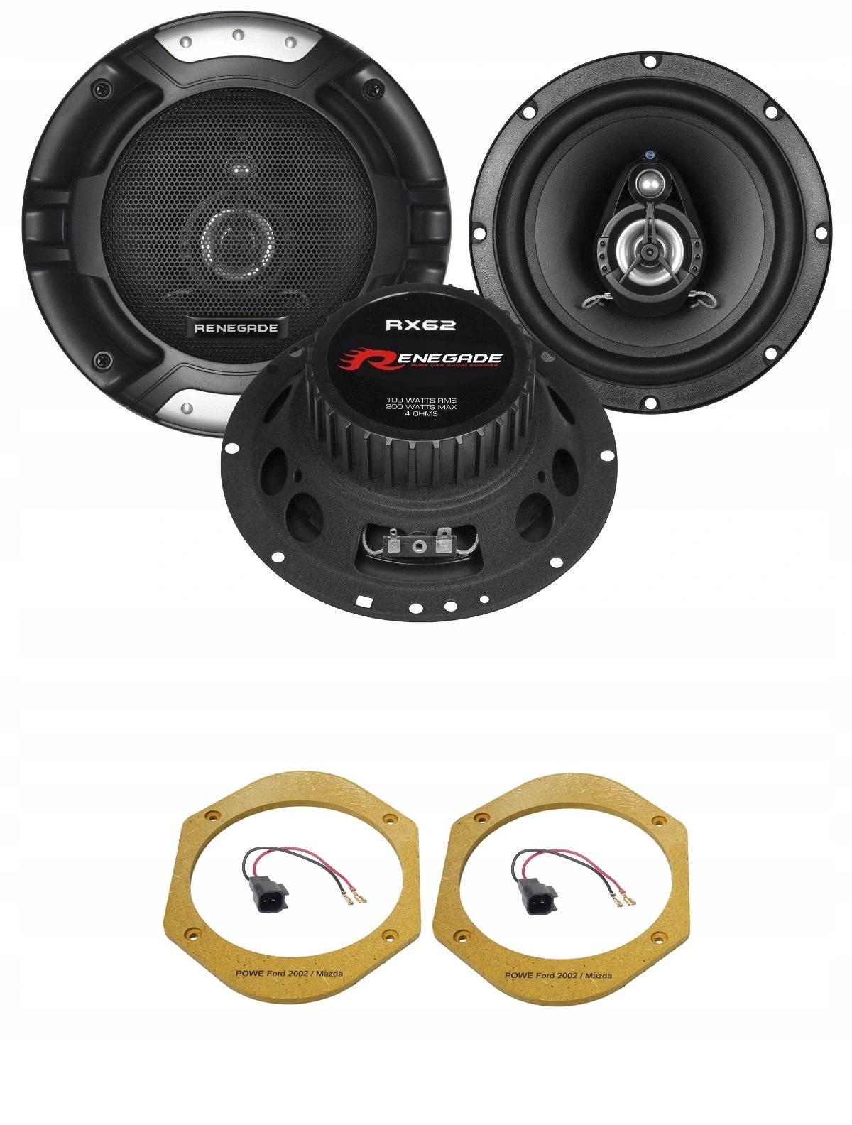 Automobilové reproduktory 165 mm Renegade RX62 Mazda 323 626 Premacy Xedos Predné