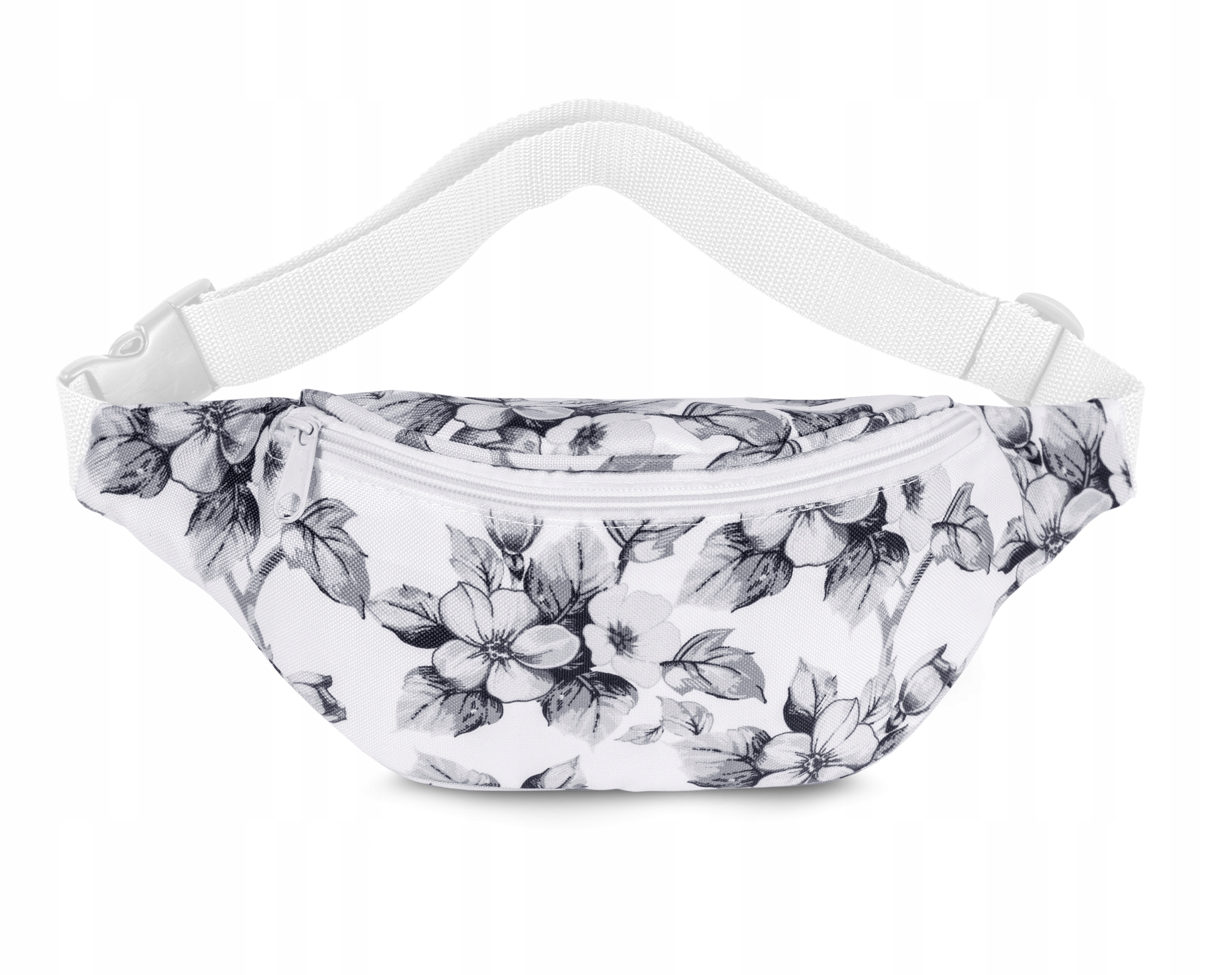 

Saszetka Nerka Kwiaty B&w Biało Czarna Baggage