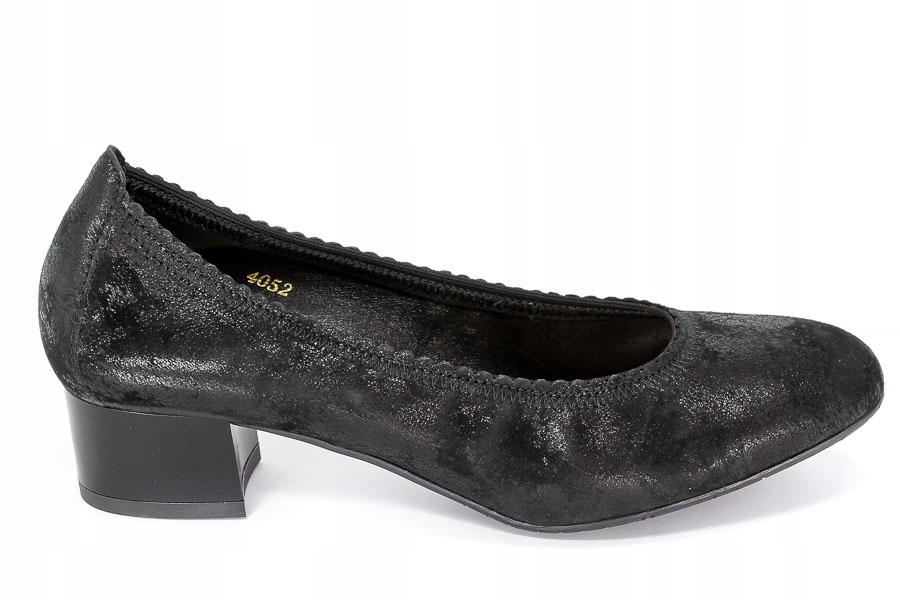 Pantofle nízké kotníkové kožené polobotky dámské na podpatku Sala 37