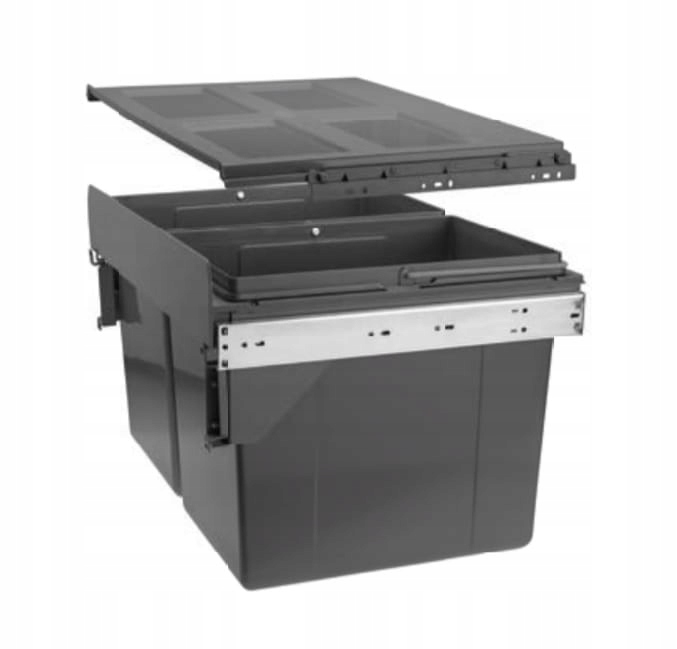 

Segregator Na Odpady 2X27 L Niski Antracyt
