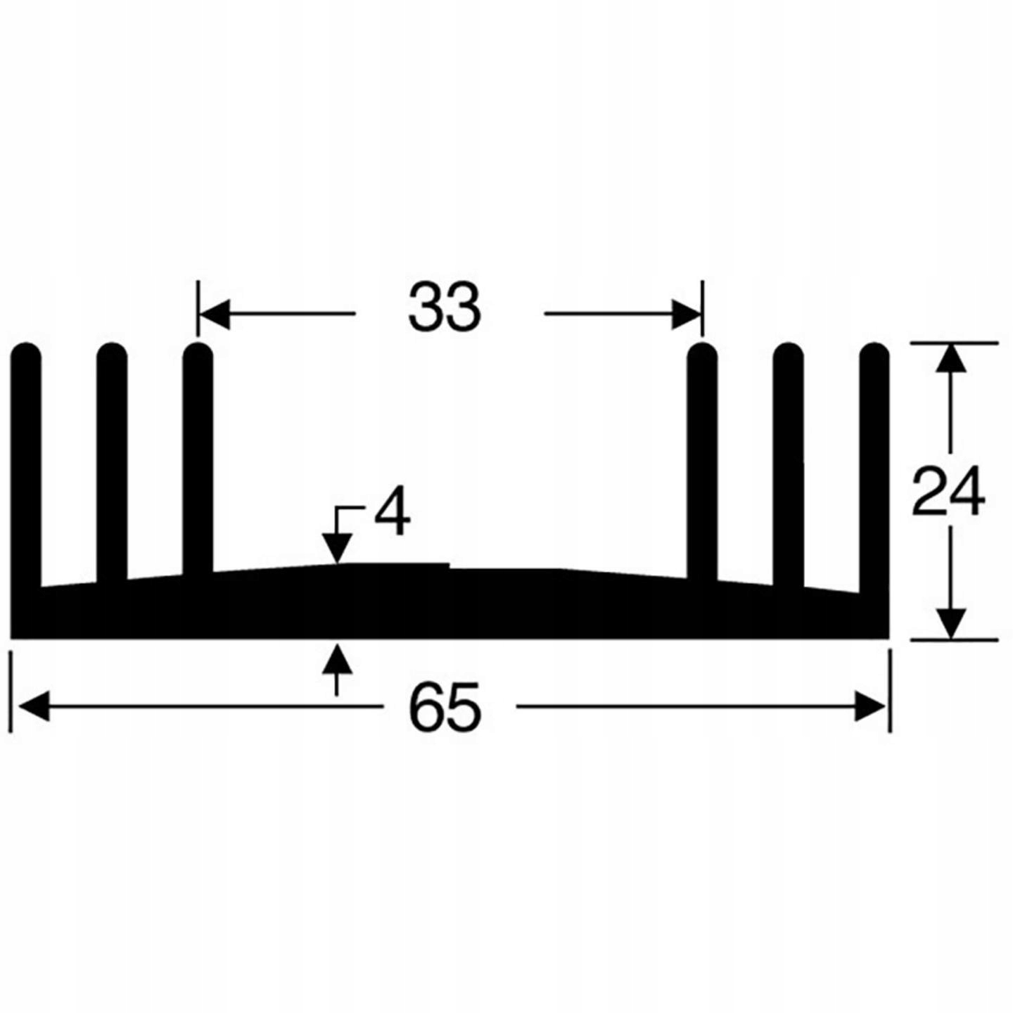 Radiator Fischer Elektronik SK 18 100 SA 2.5 K/W