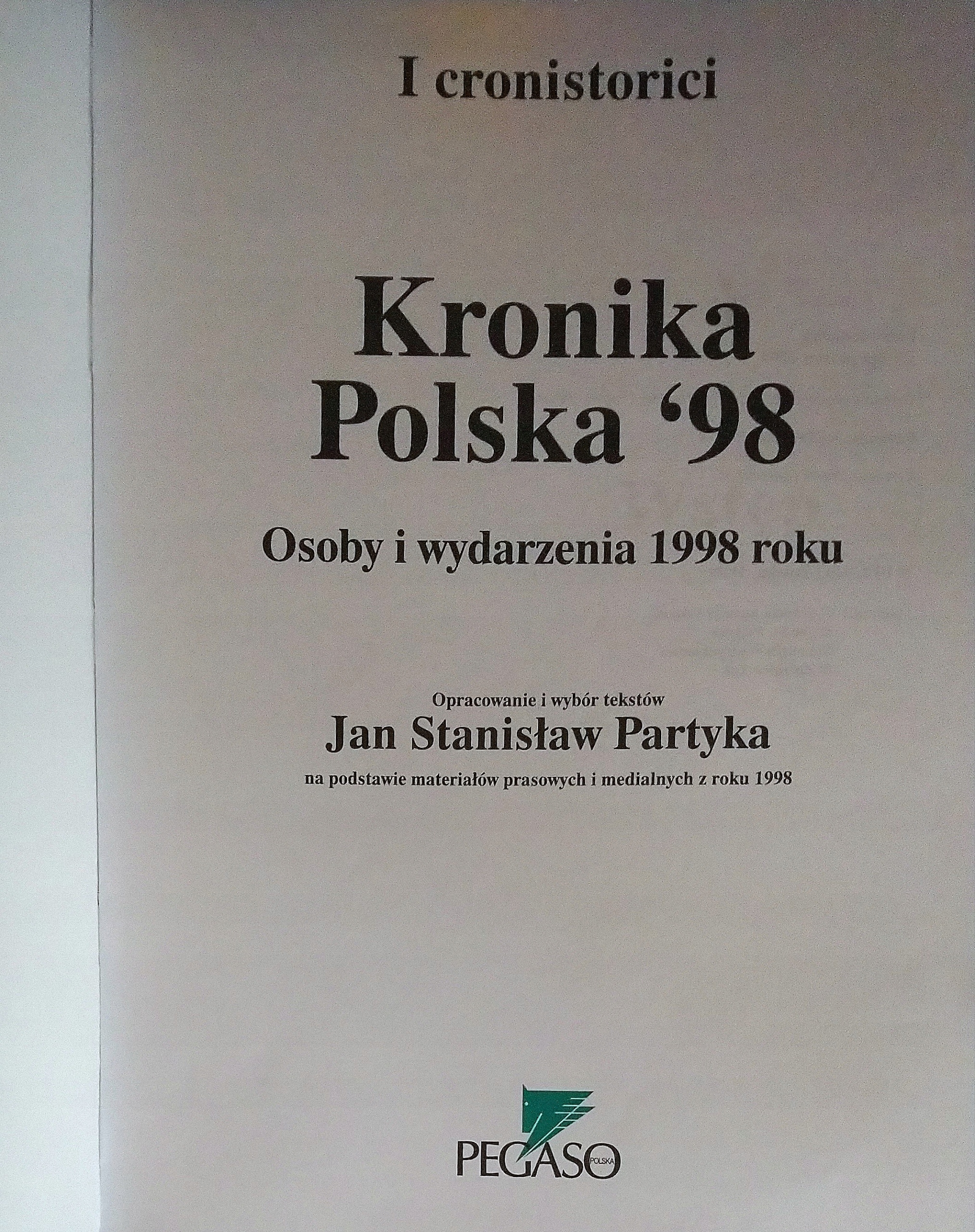 Kronika Polska 98 Jan Stanisław Partyka SPK Gatunek Elektronika, robotyka