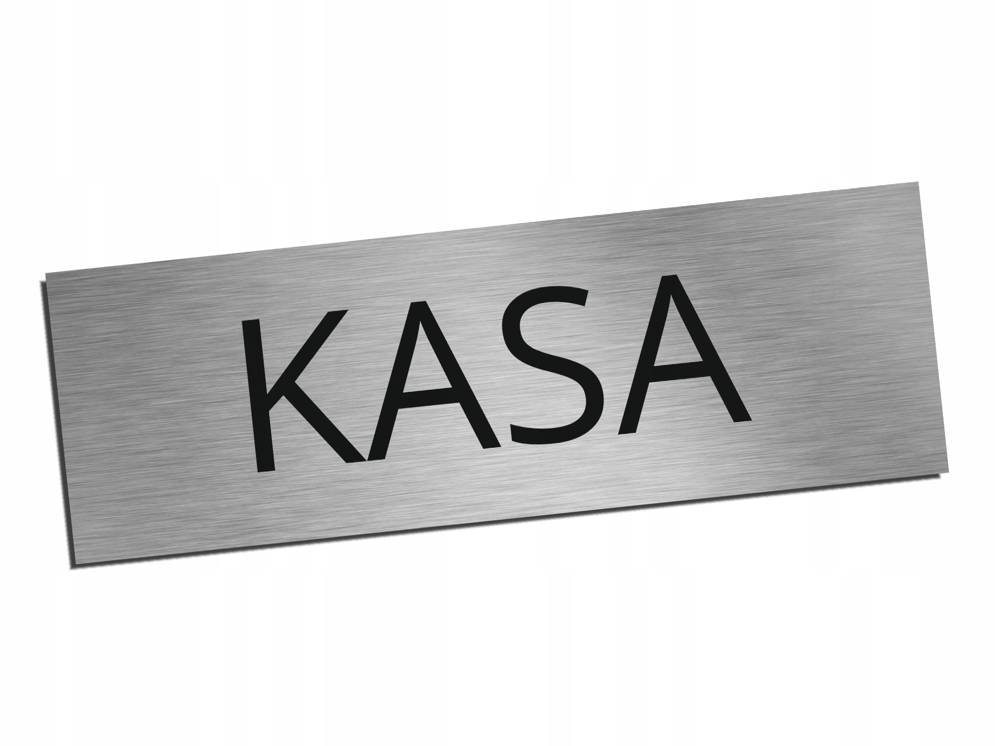 Tabliczka na drzwi KASA samoprzylepna plexi 8x24cm