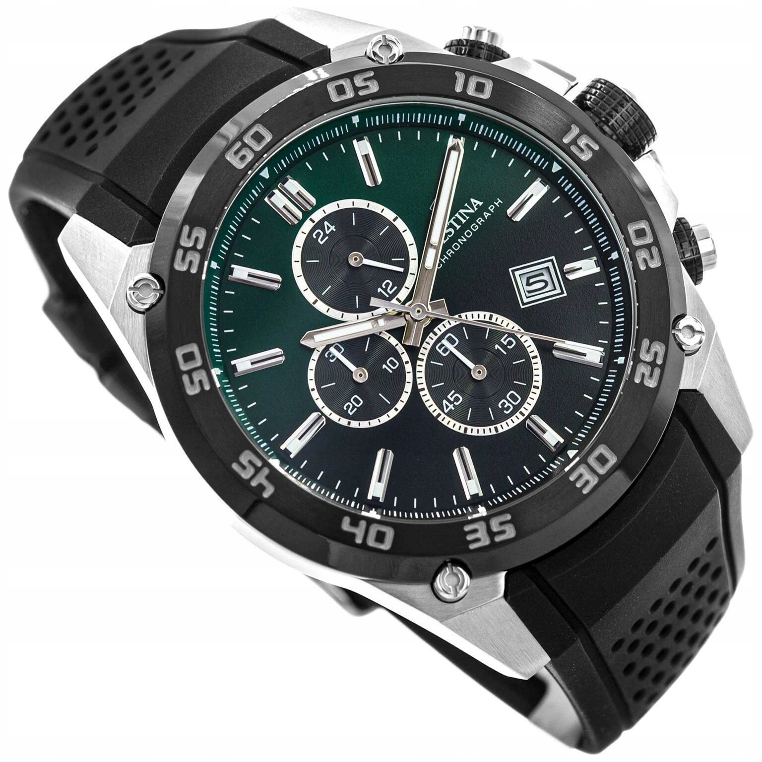 Pánské Hodinky Festina F20330/B The Originals Černé S Řemínkem Chronograf