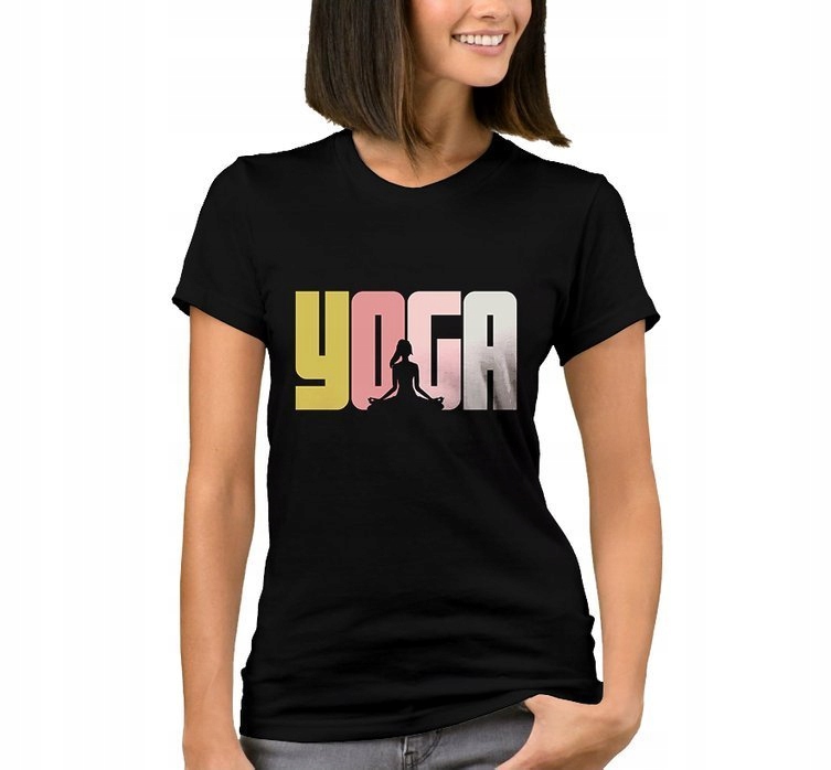 

Bluzka Damska z Nadrukiem Yoga Joga Prezent M