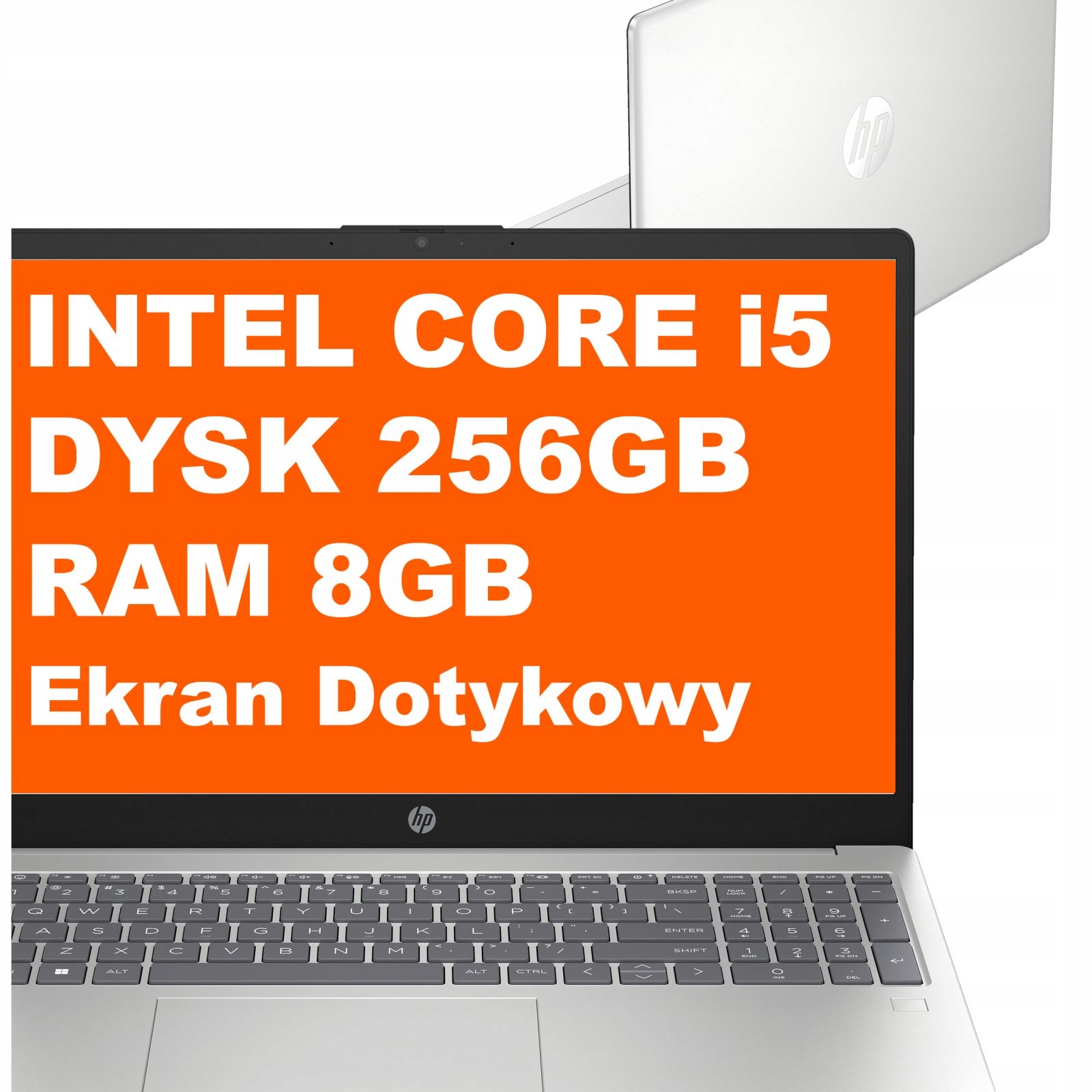 Laptop Hp 15-fd Intel i5 8GB 256GB Intel Iris Xe FullHD Dotyk Win 11