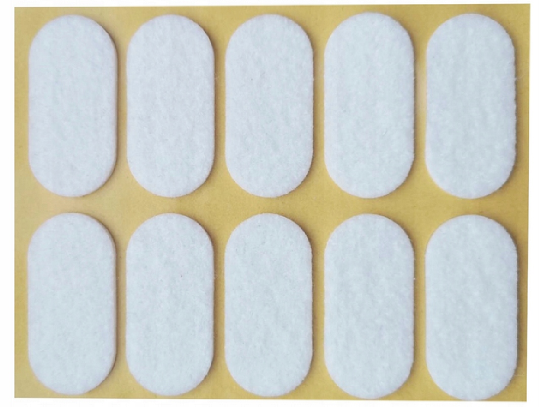 

Podkładki Filcowe Samoprzylepne Białe Filc 20X44MM