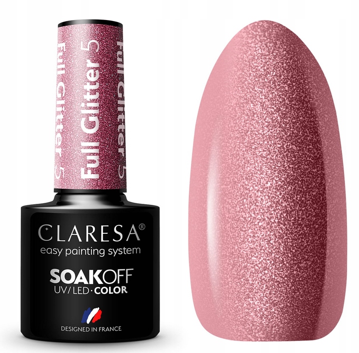 CLARESA LAKIER HYBRYDOWY BROKAT KOLEKCJA FULL GLITTER 05