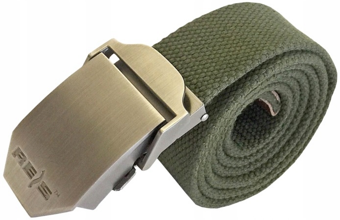 

Pasek do spodni Rejs khaki parcianny do 130 cm