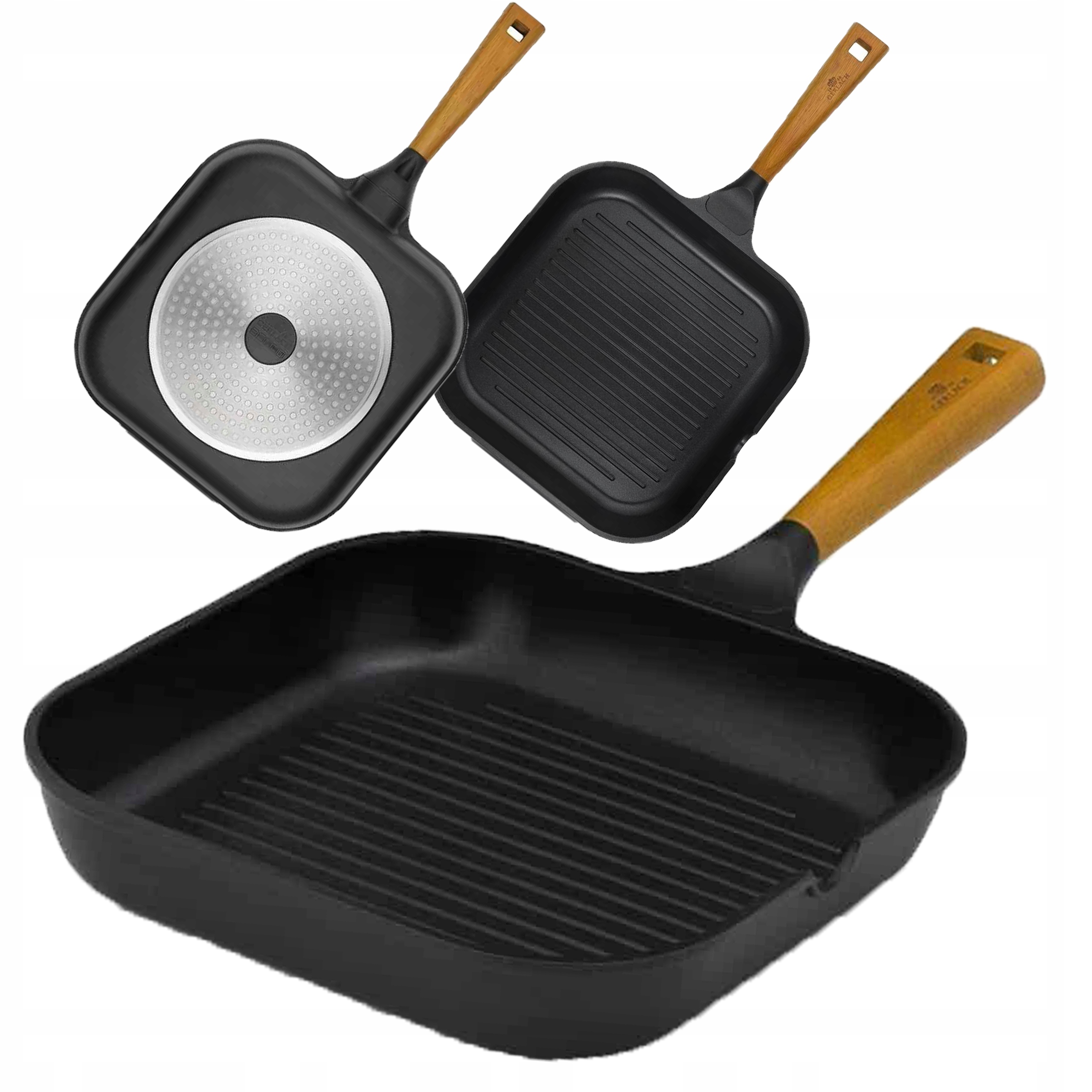

Patelnia Grillowa Gerlach Natur 24cm Grube dno