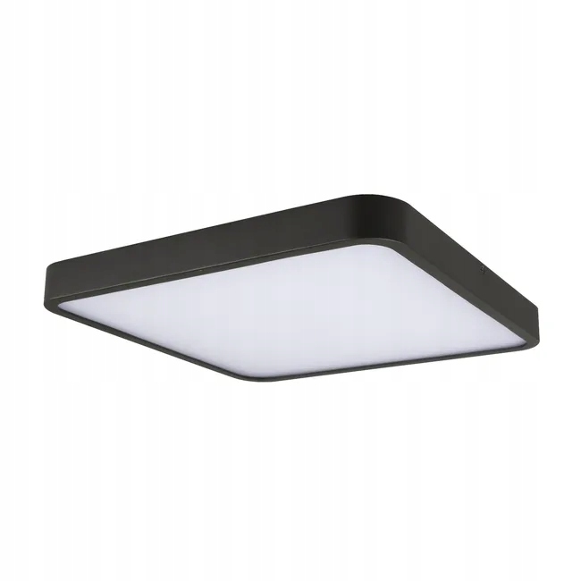 Inspire Plafon zewnętrzny Ponoca Led 30 cm IP54 czarny kwadratowy