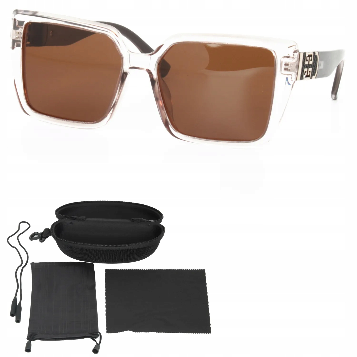 Polar Fashion PR9155C5 Transparentní polarizační sluneční brýle