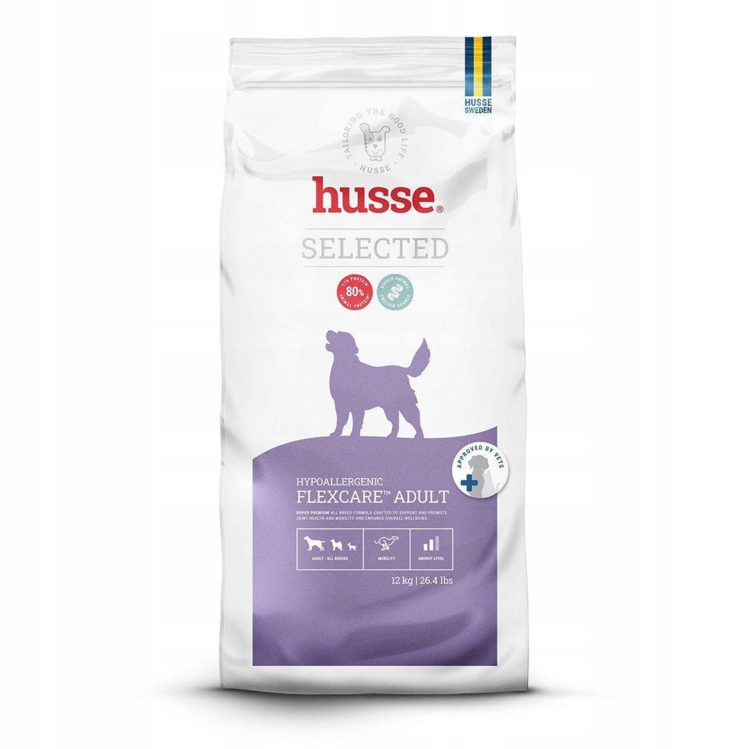 Husse Hypoallergenic Flexcare Adult, 12 kg karma dla psów wspierająca stawy