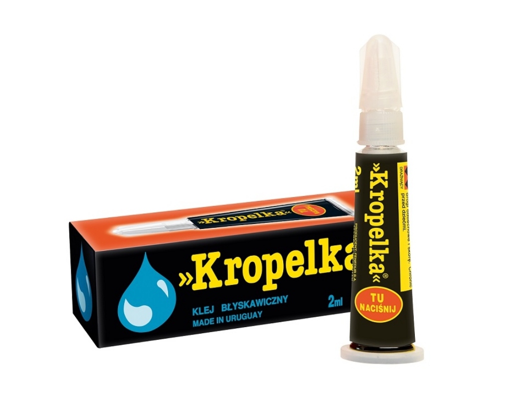 Kropelka Klej Błyskawiczny Uniwersalny Cyjanoakrylowy 2ml