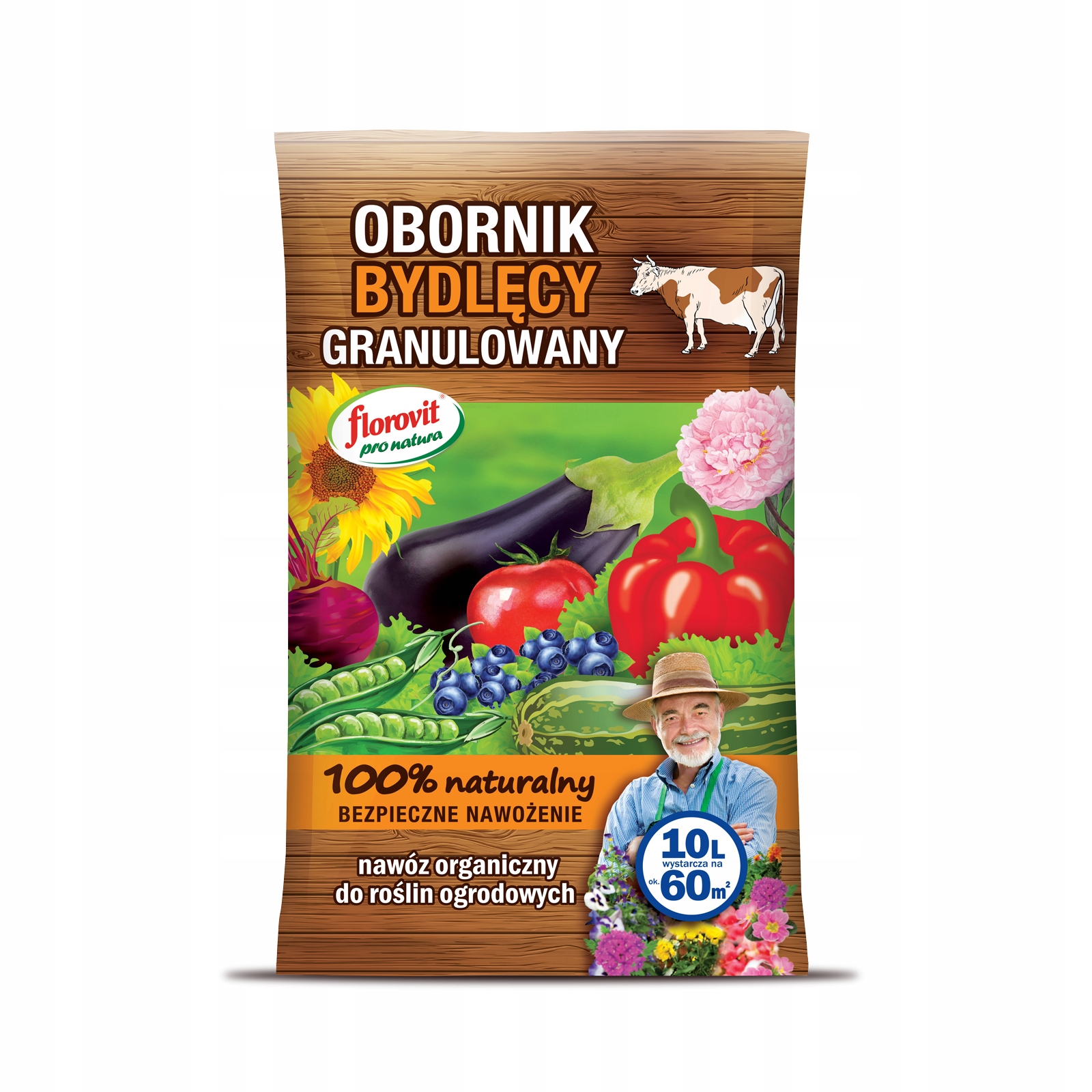 Florovit 100% Přírodní Hnojivo Pro Hovězí Hnůj Na Zeleniny A Květy Ovoce 20 L