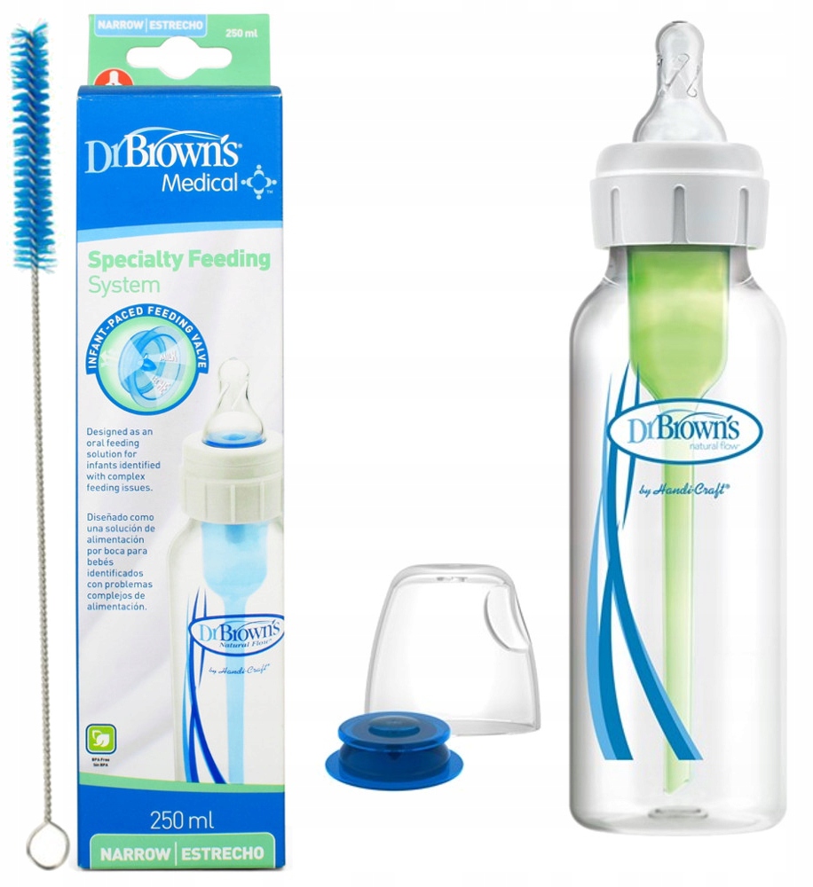 DR BROWNS BUTELKA MEDICAL ANTYKOLKOWA 250ml 0m+ ROZSZCZEPIENIE WARGI