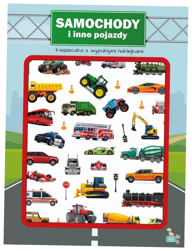 Samochody Książeczka z wypukłymi naklejkami