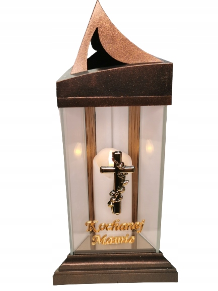 

Znicz lampion Led Kochanej Mamie R-100L