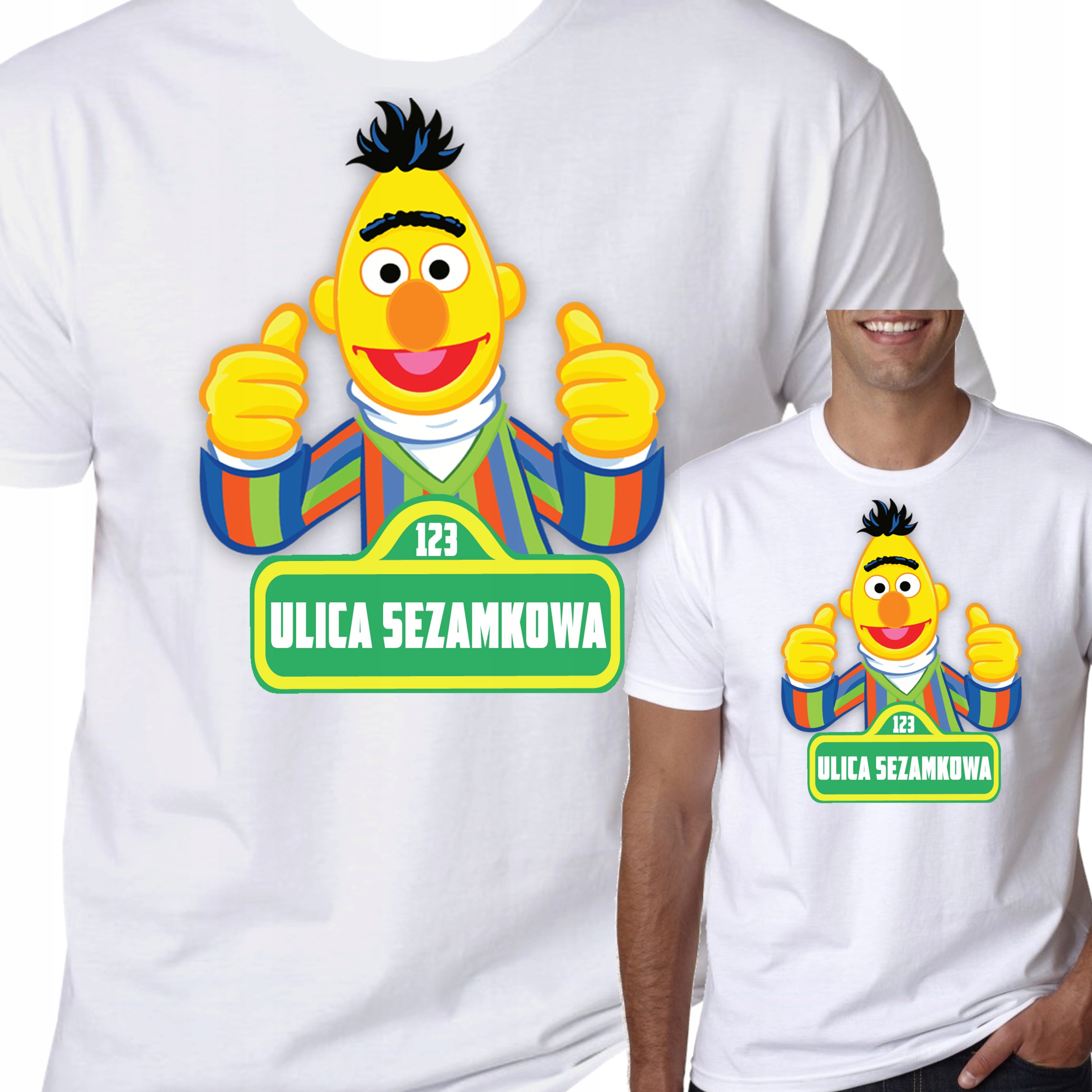 

T-Shirt Koszulka Ulica Sezamkowa Prezent L 0714