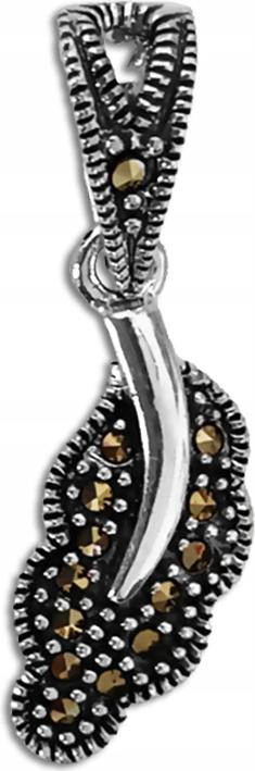 Stříbrný přívěsek 925 listů s markýzami, elegantní vzor jako dárek