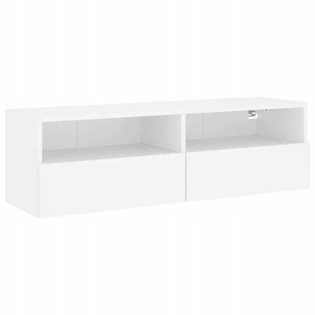 Wisząca szafka RTV 100x30x30 cm biała
