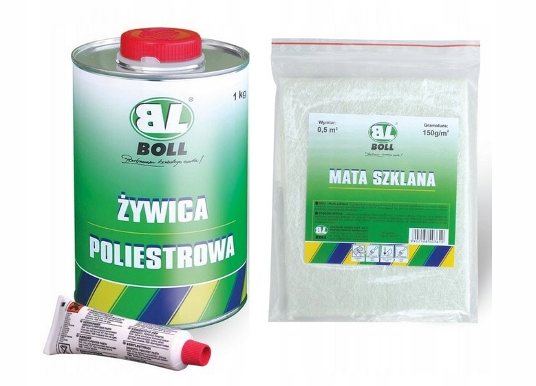 

Boll Żywica Poliestrowa 1kg Mata Szklana Ubytki